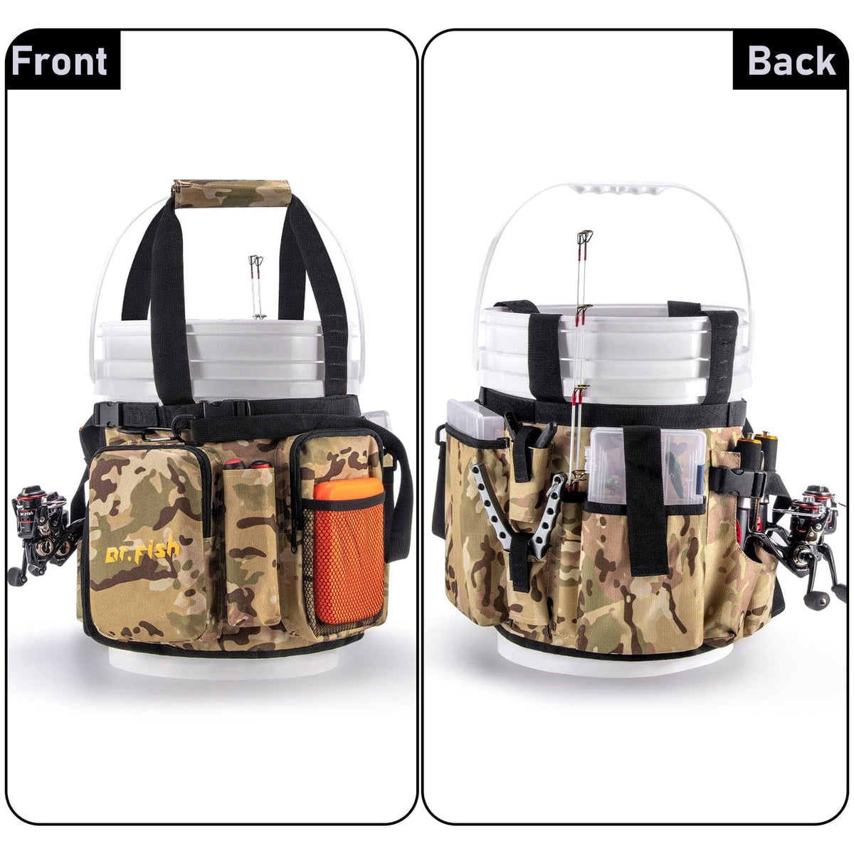 Dr.Fish 5pcs Gallon Bucket Tool Organizer - Dr.Fish Tackles