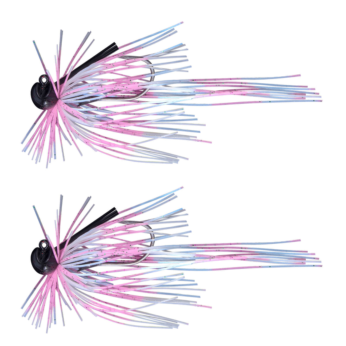 Dr.Fish 2pcs Football Jigs with Silicone Skirts 3/16oz-3/8oz