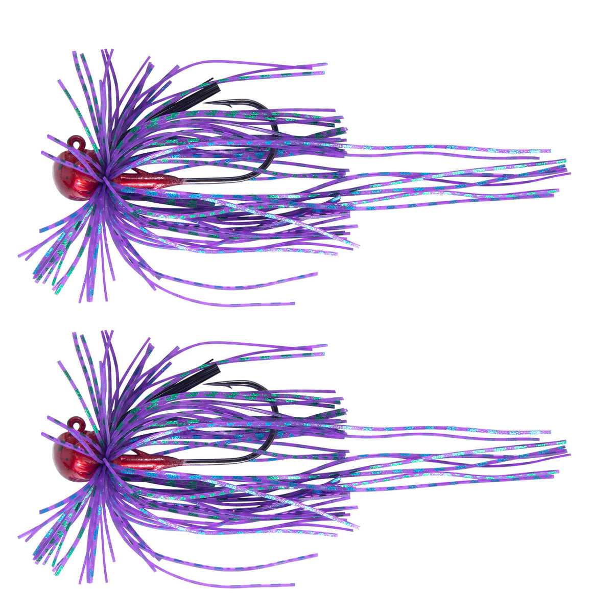 Dr.Fish 2pcs Football Jigs with Silicone Skirts 3/16oz-3/8oz