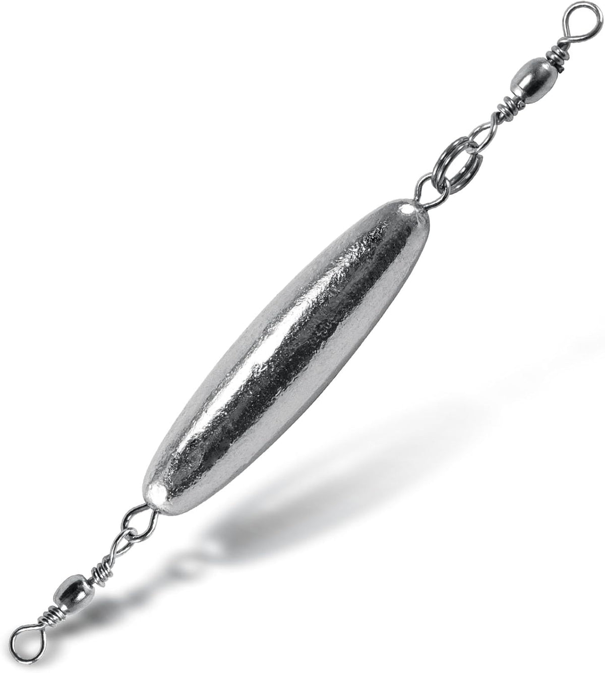 Dr.Fish 10pcs Inline Trolling Sinkers with Double Swivel 1/16oz-1.2oz