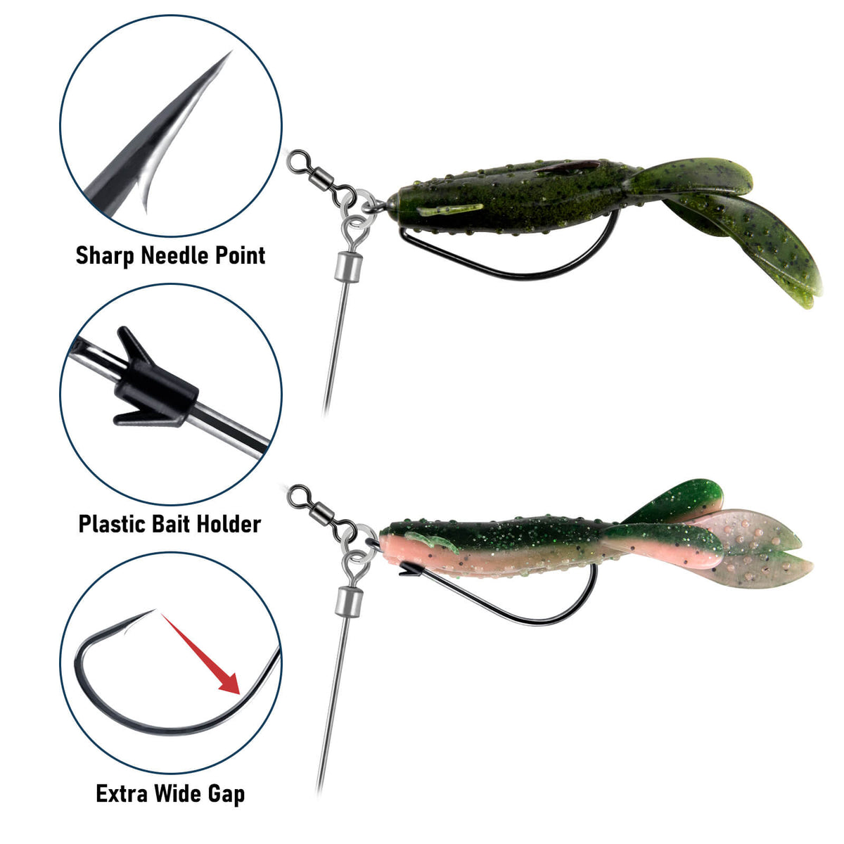 Dr.Fish 110pcs Punch Shot Rig Kit