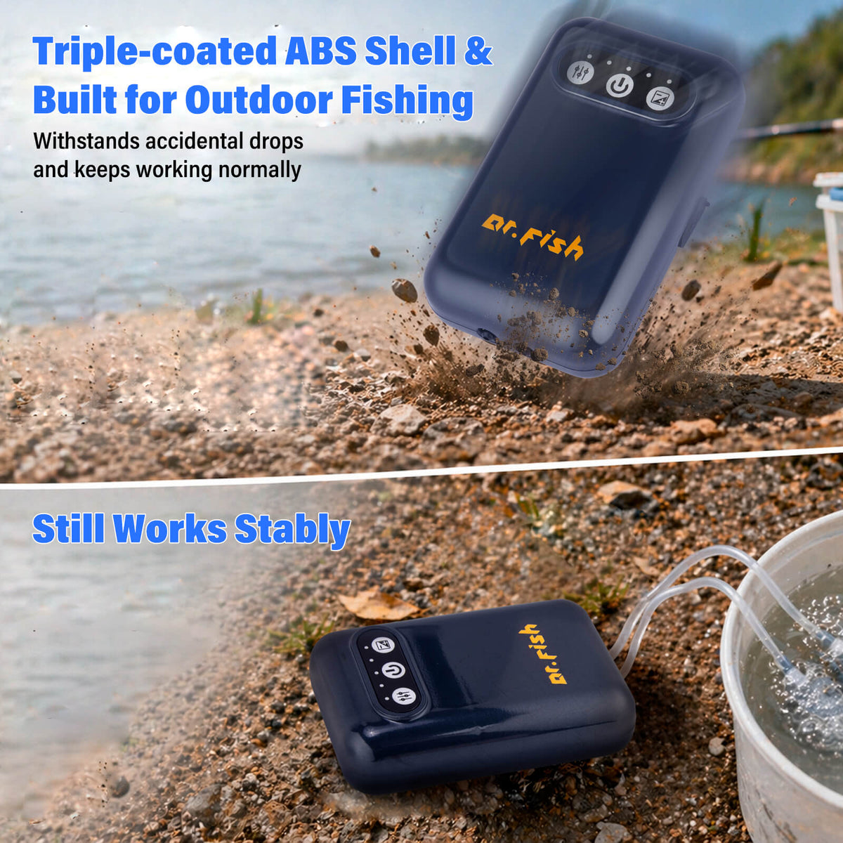 Dr.Fish Rechargeable Aquarium Air Pump 72H