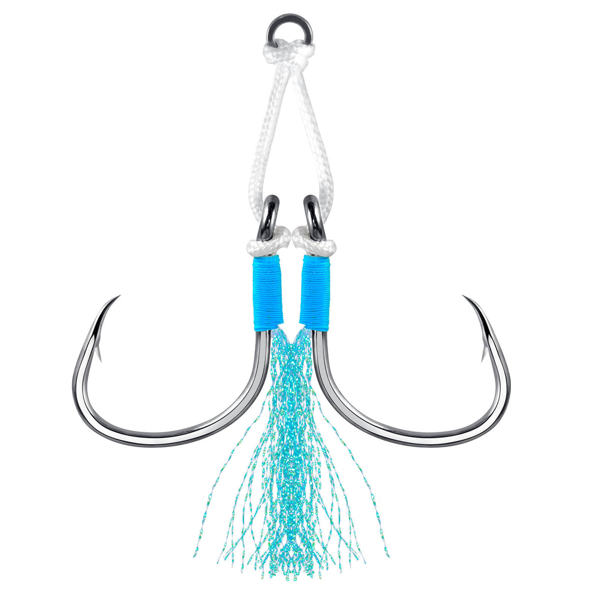 Dr.Fish 10pcs Fishing Assist Jig Hooks #1/0-#4/0