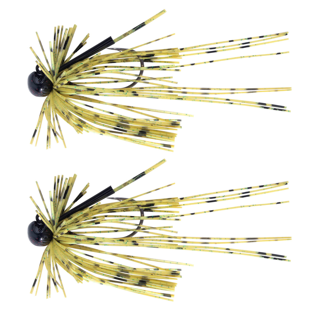 Dr.Fish 2pcs Football Jigs with Silicone Skirts 3/16oz-3/8oz