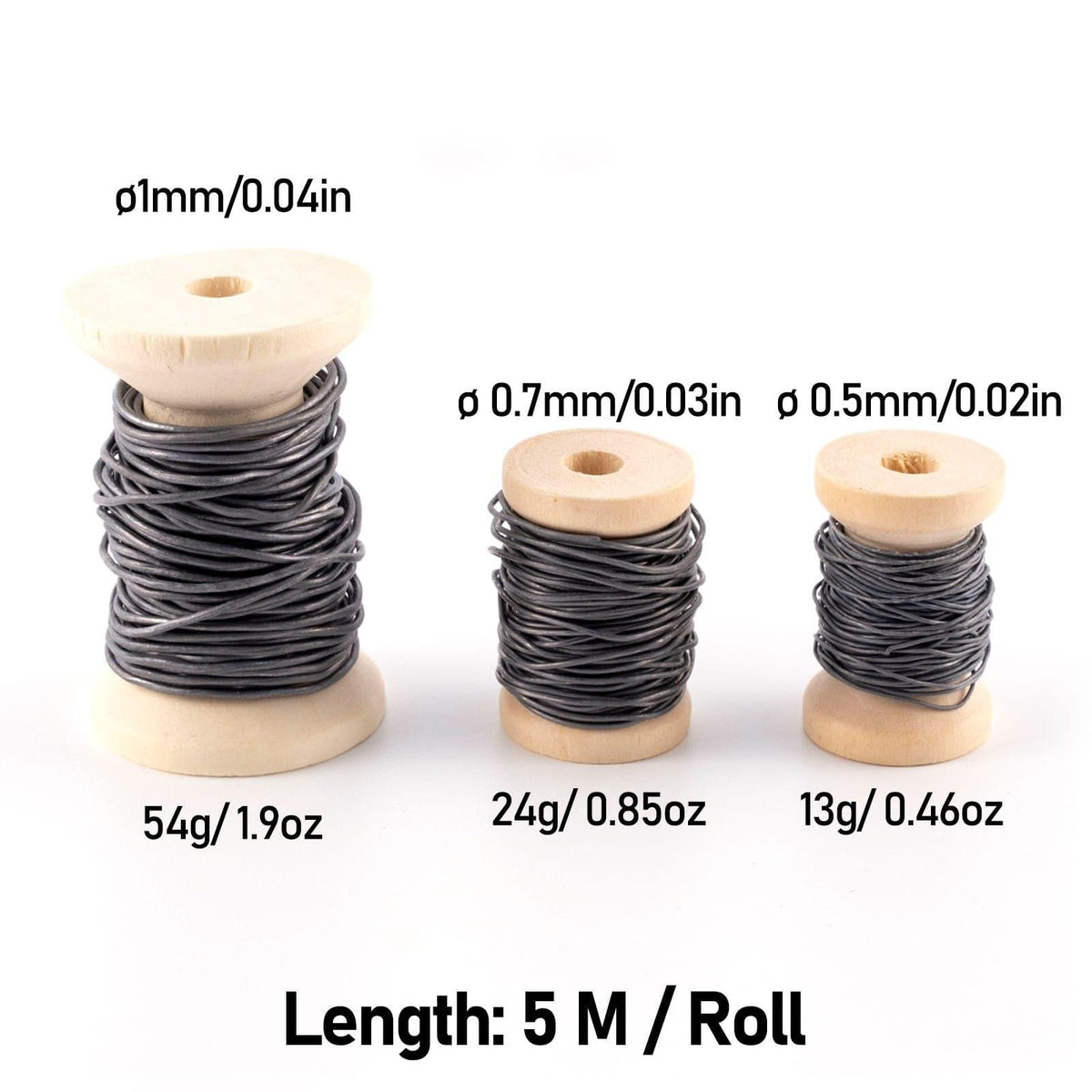 Dr.Fish 6pcs Spools Fly Tying DIY Lead (5.47 yds/ roll) - Dr.Fish Tackles