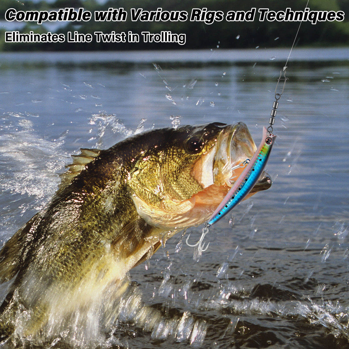 Bead Chain Barrel Swivels Fishing