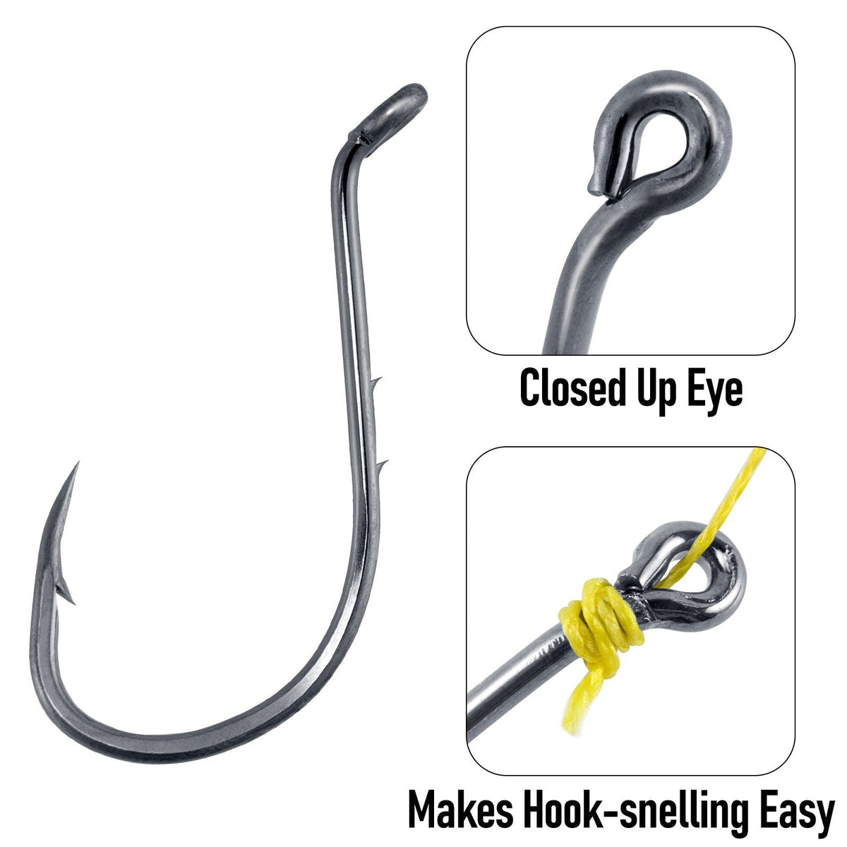 Dr.Fish 100pcs High carbon steel Octopus Hooks #6-6/0 - Dr.Fish Tackles