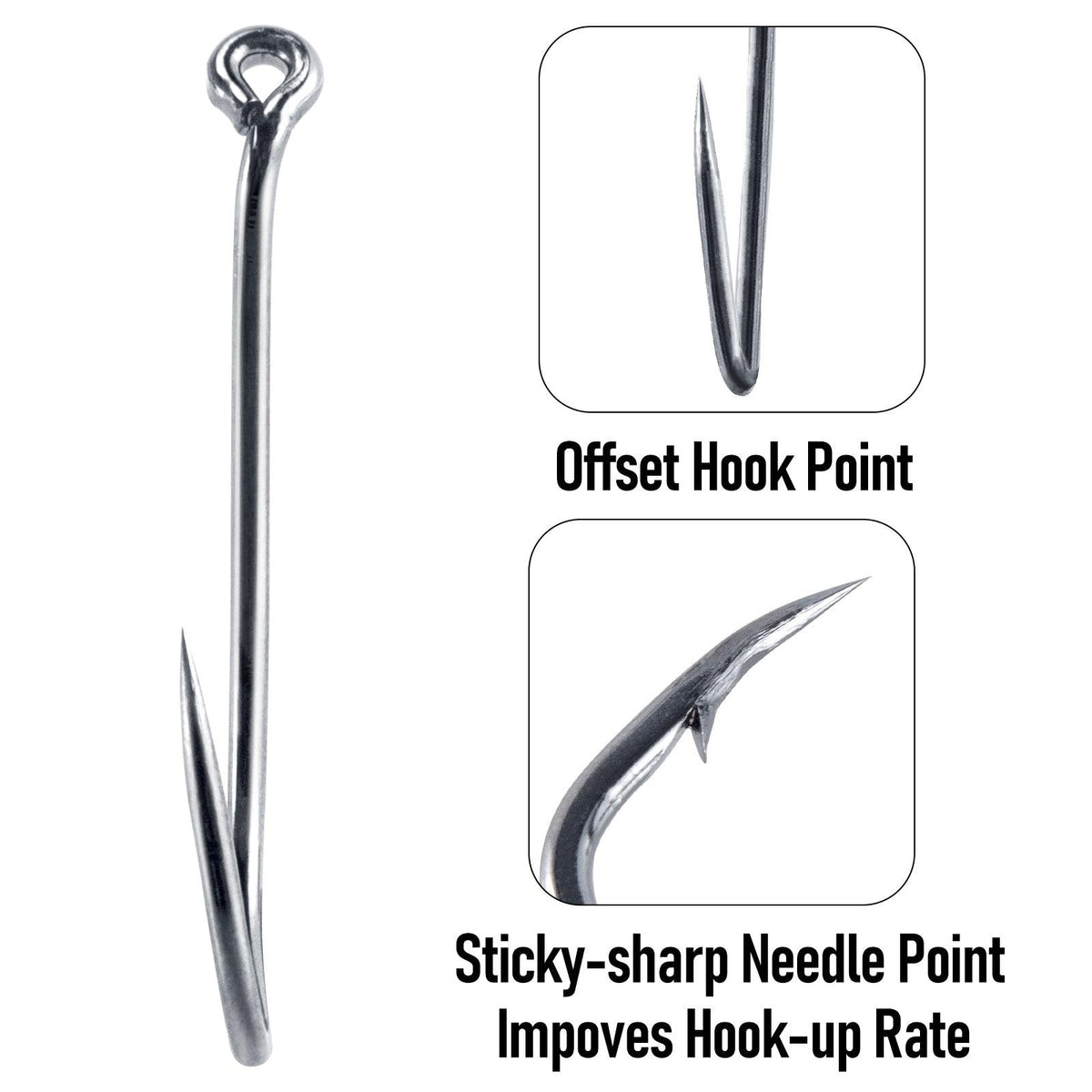 Dr.Fish 100pcs High carbon steel Octopus Hooks #6-6/0 - Dr.Fish Tackles