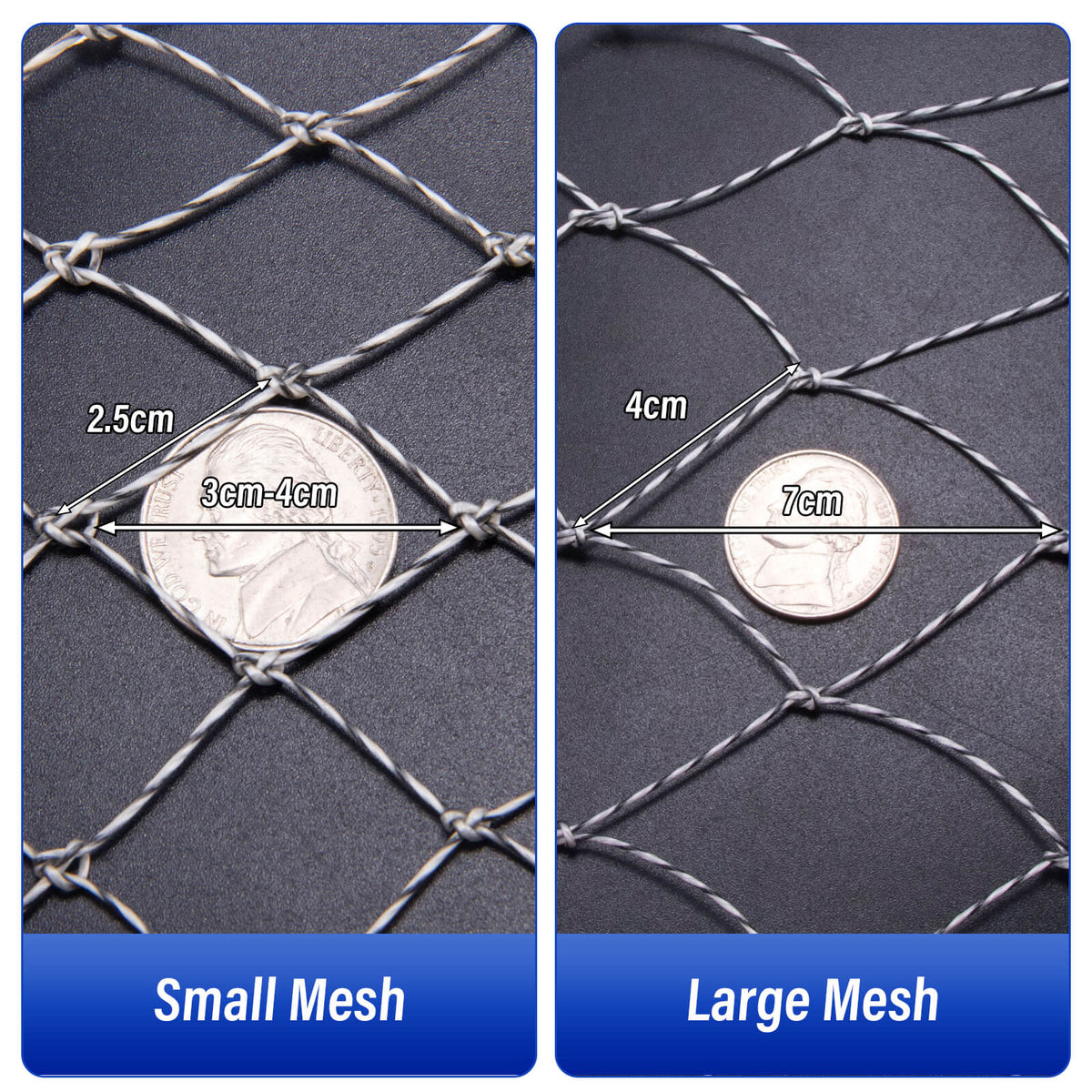 Dr.Fish Foldable Fishing Replacement Net 35-70cm