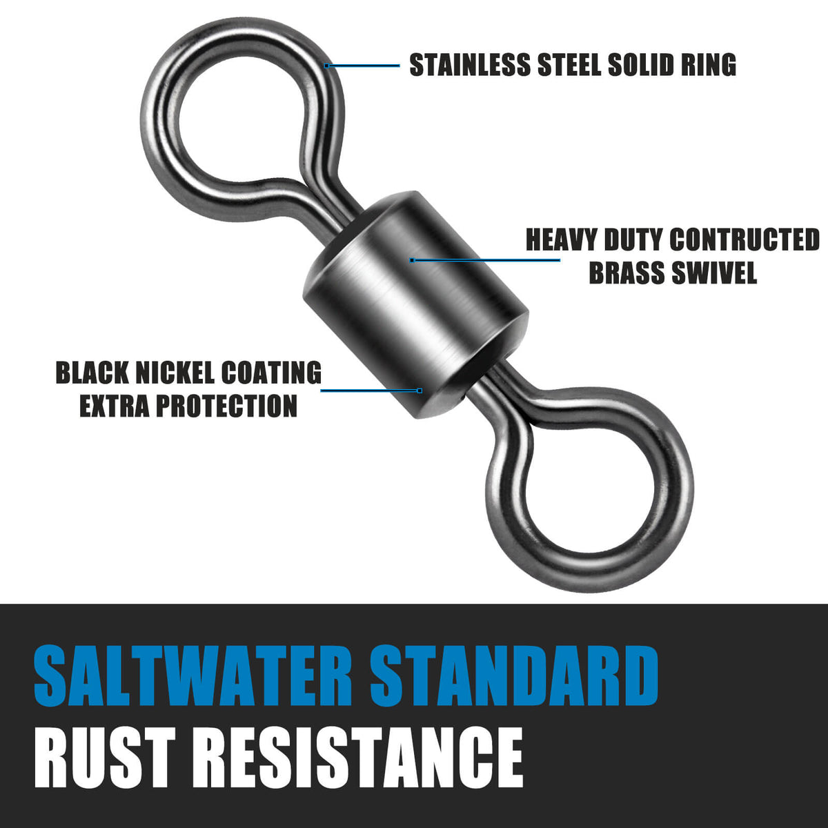Dr.Fish Rolling Barrel Swivels 01