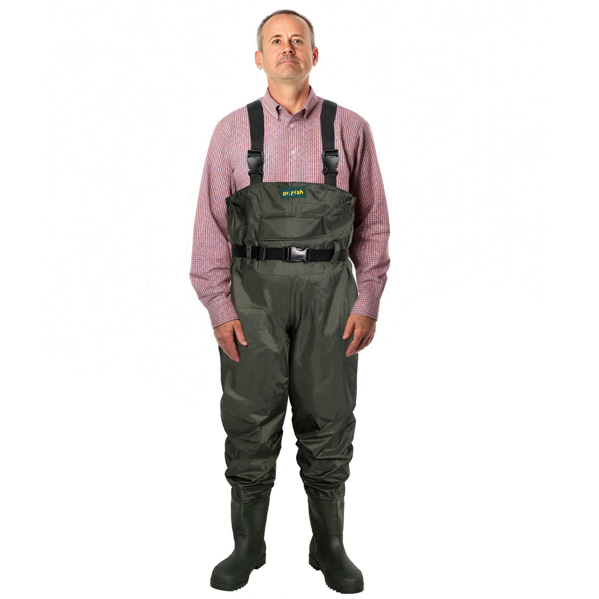 Dr.Fish PVC Chest Fishing Waders with Boots