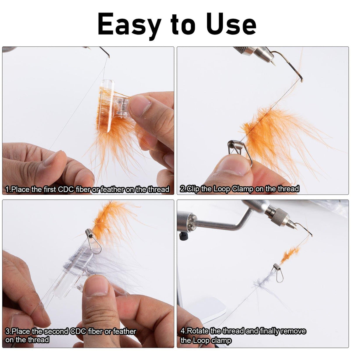 Dr.Fish 2/6 pcs Loop Clamp Fly tying - Dr.Fish Tackles