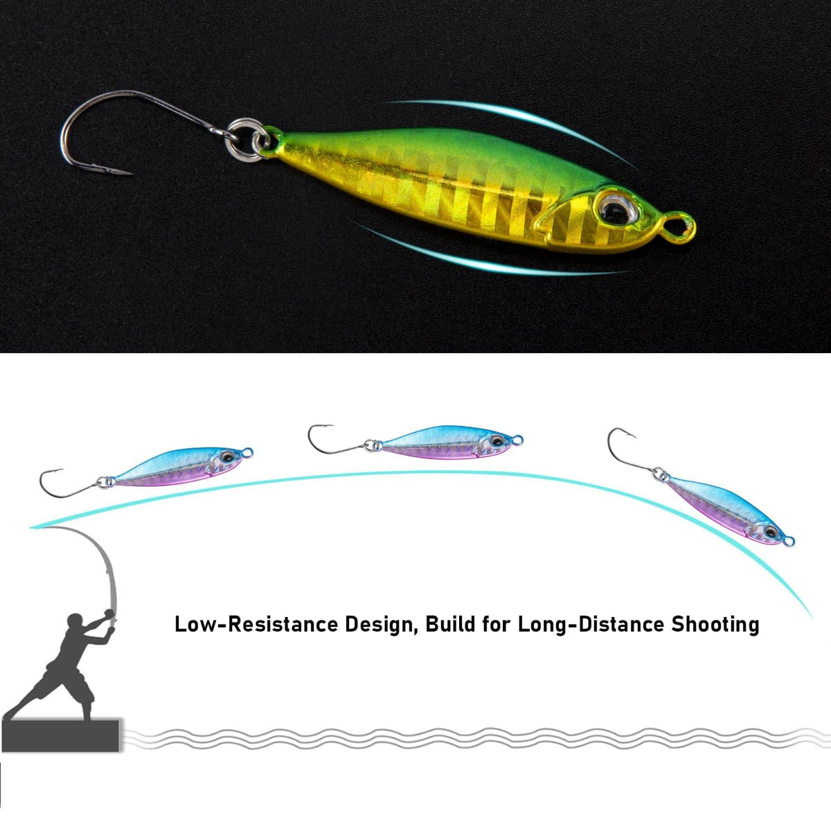 Dr.Fish 5pcs Mini Fishing Spinner Lure 1.81''  0.38oz - Dr.Fish Tackles