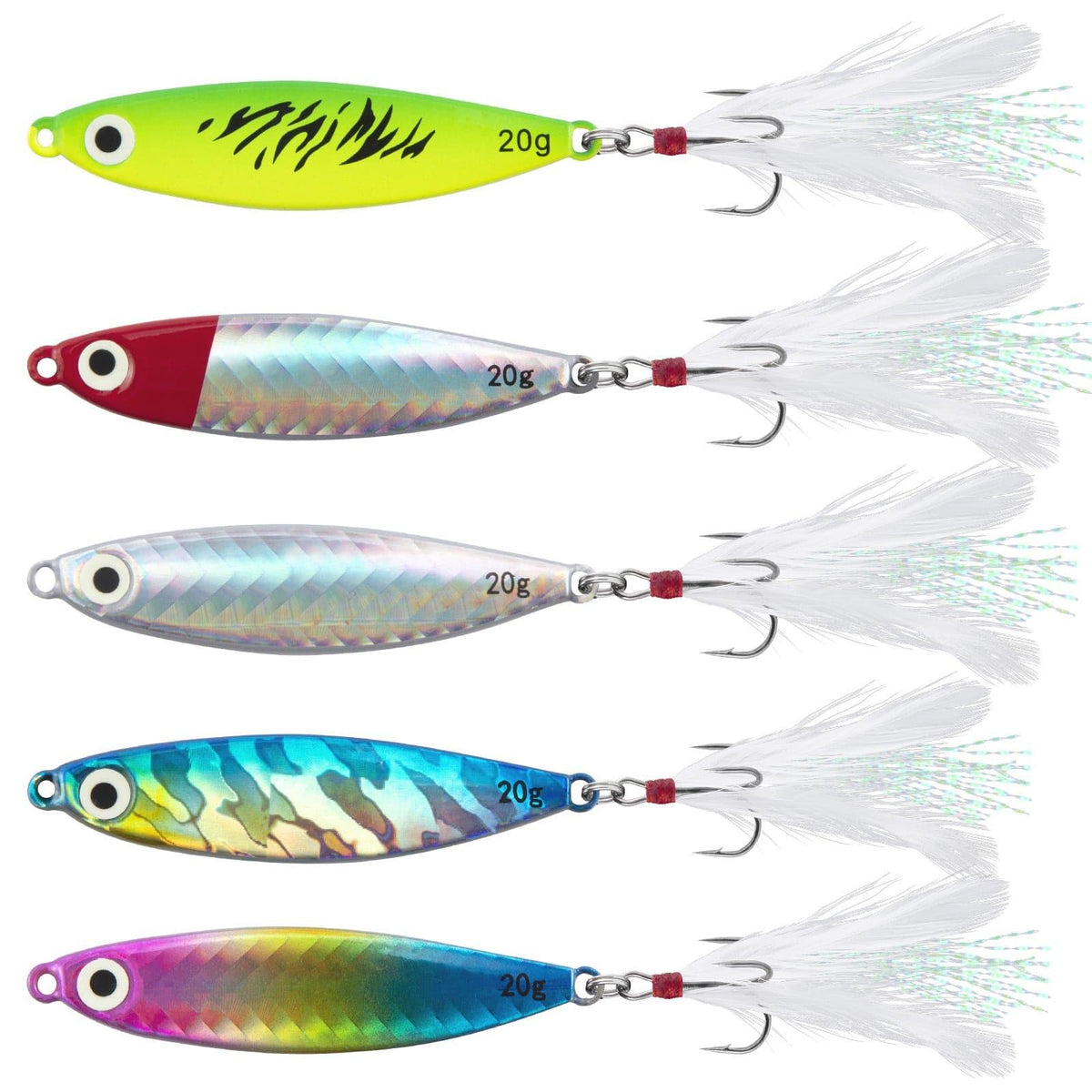 Dr.Fish 5pcs Spinner Hard Bait 2.5'' 0.7oz - Dr.Fish Tackles