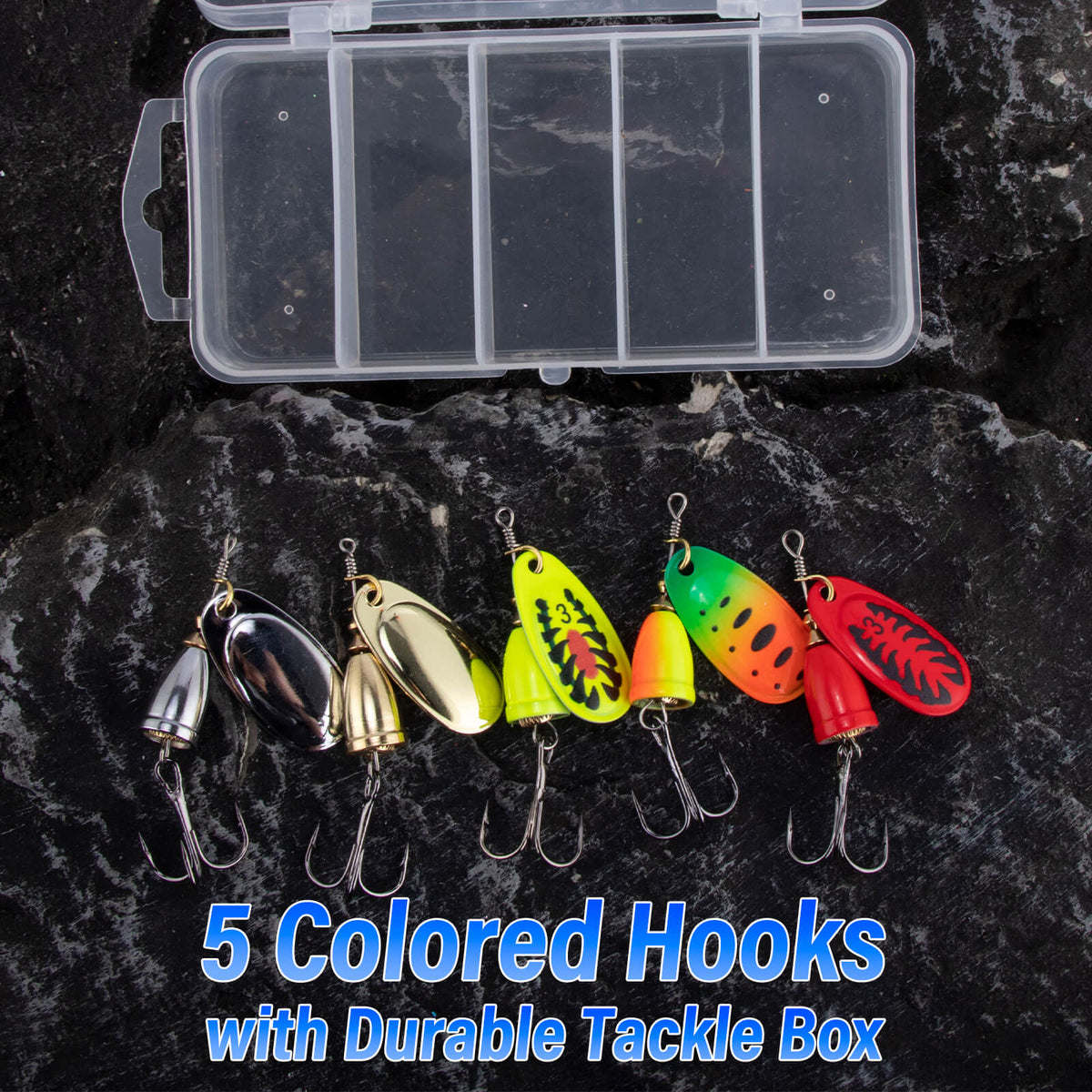 Dr.Fish Trout Spinners Lures Kit 1/4oz