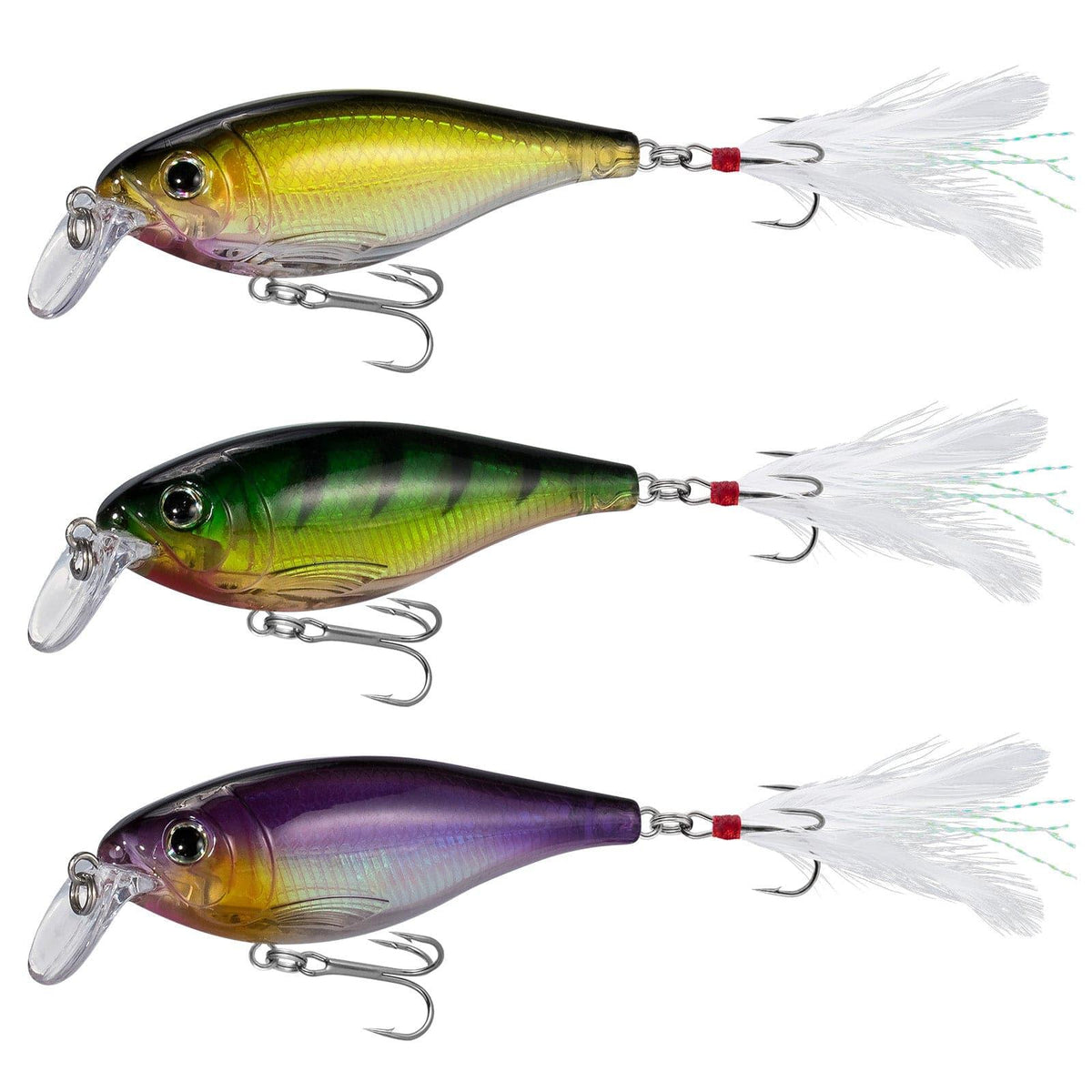 Dr.Fish 3pcs Lifelike  Minnow Lure 3.6" 0.45 oz - Dr.Fish Tackles