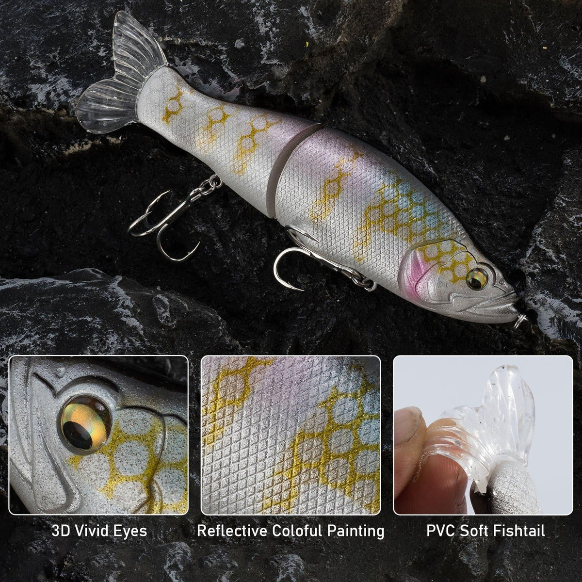 Dr.Fish  Jointed Swimbait Glide Lure 5.3''1oz - Dr.Fish Tackles