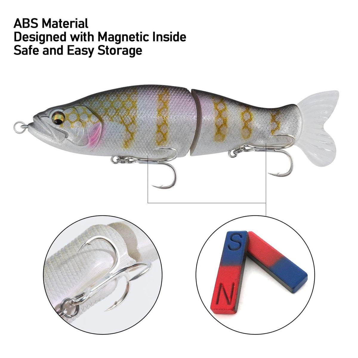 Dr.Fish  Jointed Swimbait Glide Lure 5.3''1oz - Dr.Fish Tackles