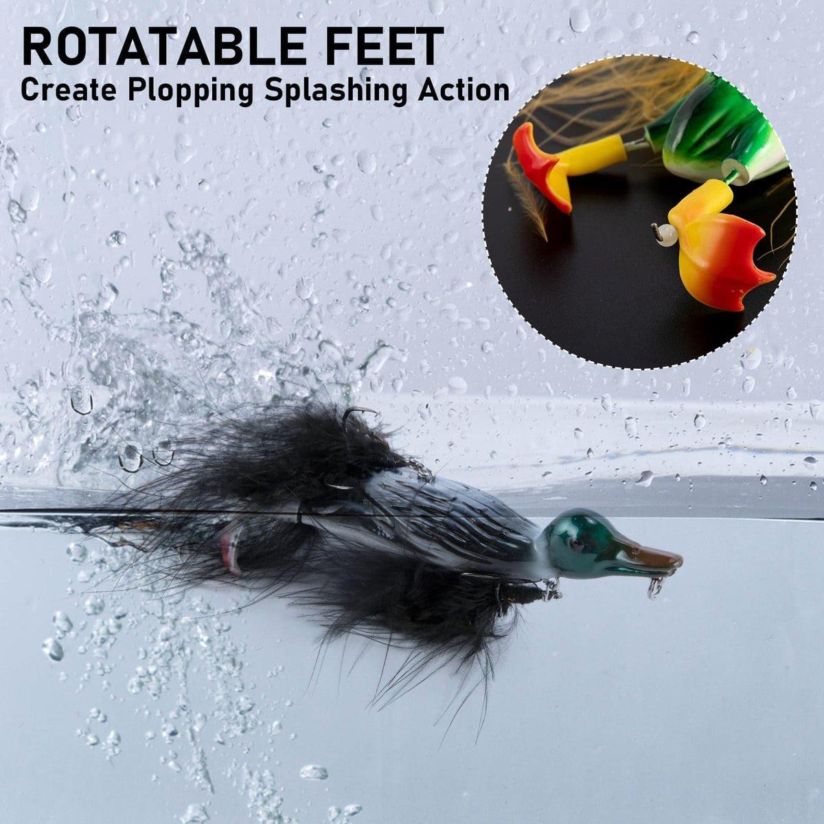 Dr.Fish 3D Duck Hard Bait  4.3'' - Dr.Fish Tackles
