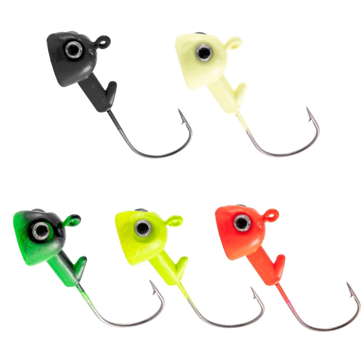 Dr.Fish 10pcs 3D Eyes Jig Head  1/8-1/2oz - Dr.Fish Tackles