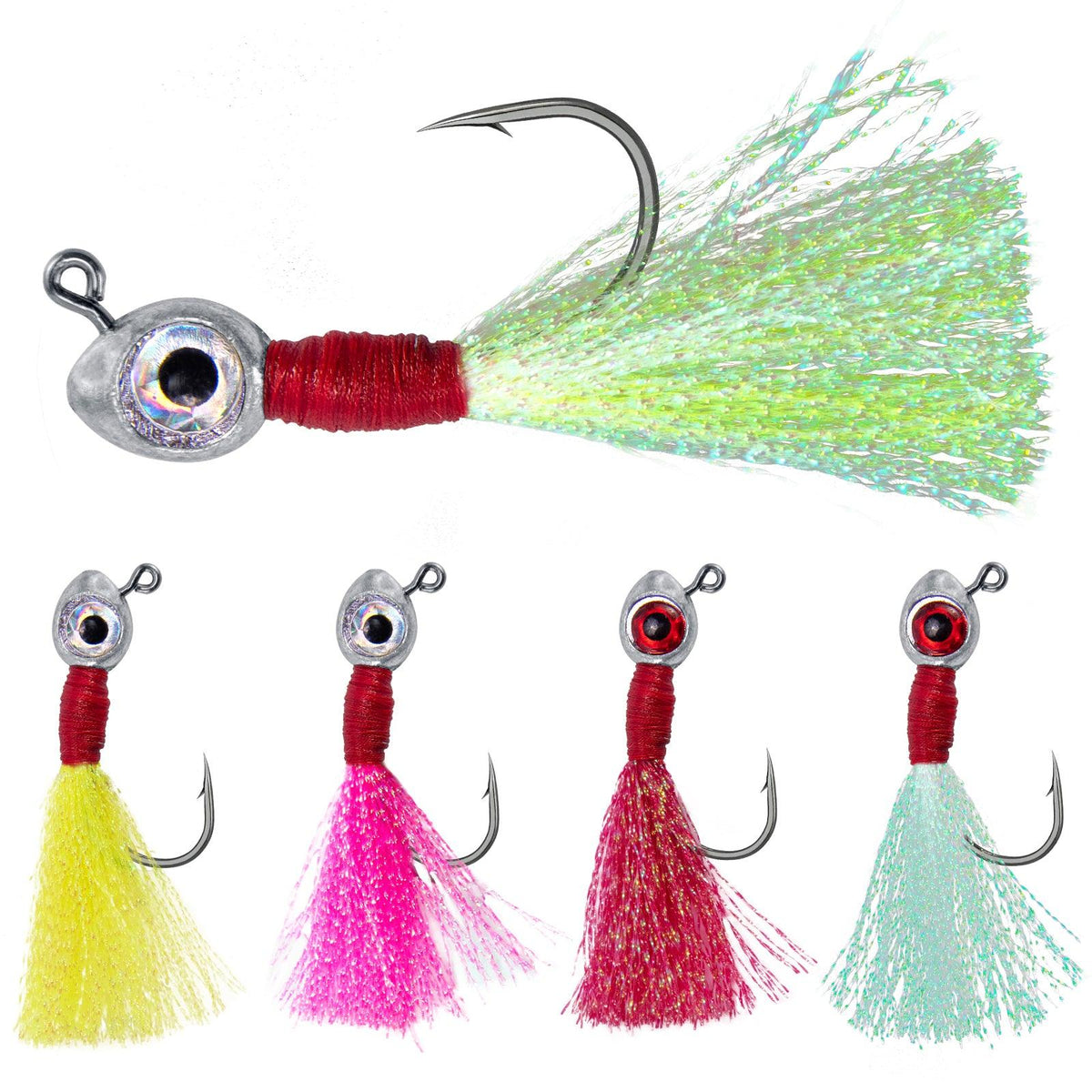 Dr.Fish 10pcs Fishing Eyes Jigs 3/16-1/2oz - Dr.Fish Tackles