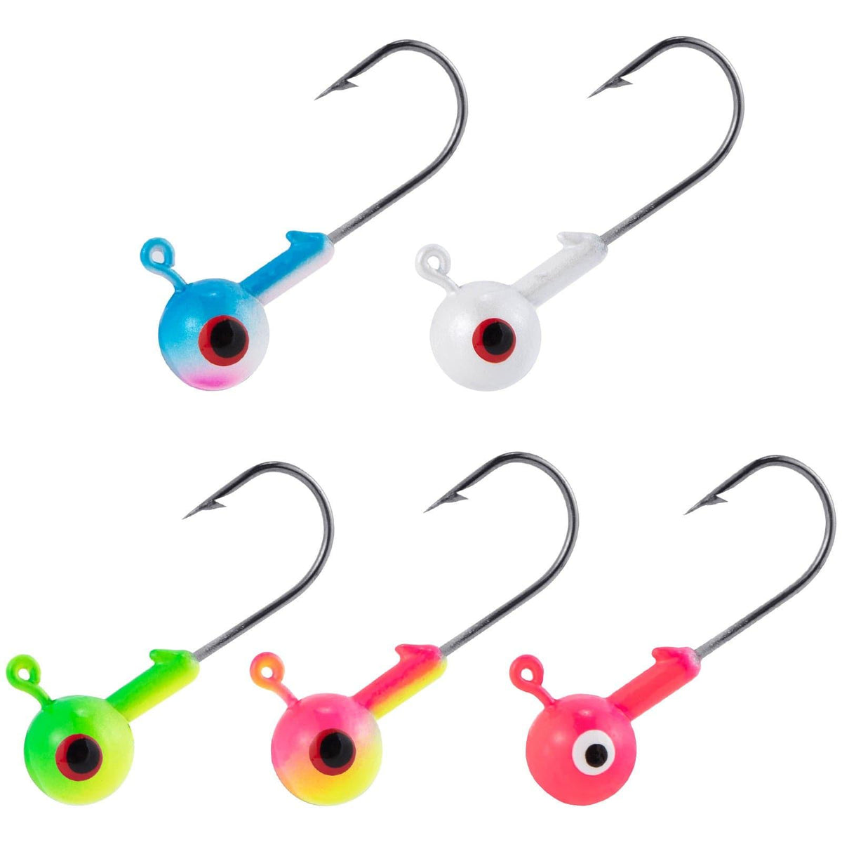 Dr.Fish 20pcs Big Eye Jig Heads 1/32oz-1/4oz - Dr.Fish Tackles