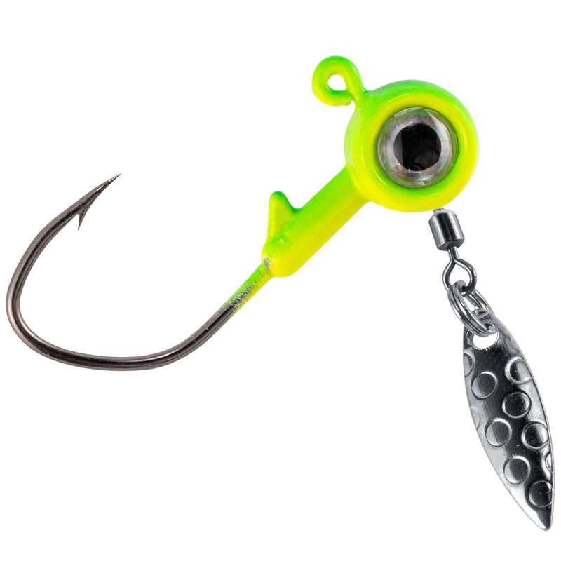 Dr.Fish 10pcs Underspin Jig Heads with Spinner Blade 1/32-3/8oz - Dr.Fish Tackles