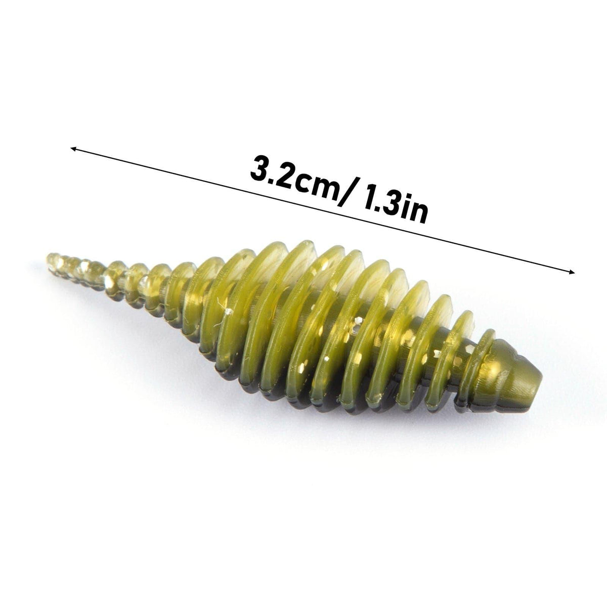 Dr.FIsh 10pcs Soft Plastic Ribbed Swimbait 1.4'' - Dr.Fish Tackles