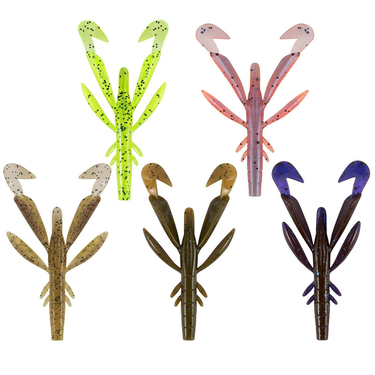 Dr.Fish 8 pcs Plastic crawfish Soft Bait 2.76'' - Dr.Fish Tackles