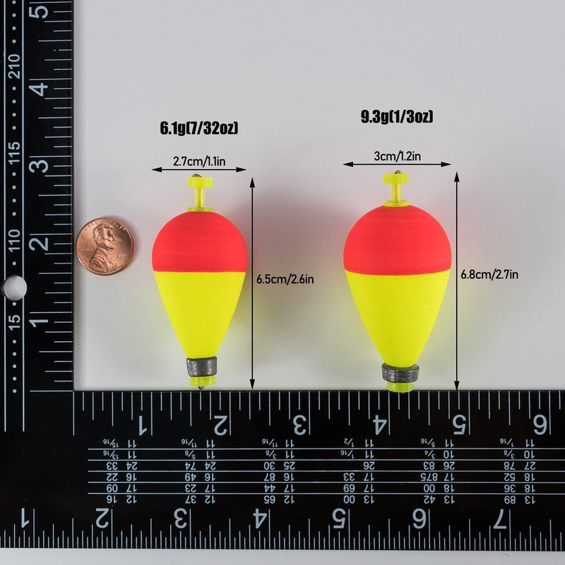 Dr.Fish 10pcs Pear Shape Fishing Float  7/32-1/3oz - Dr.Fish Tackles