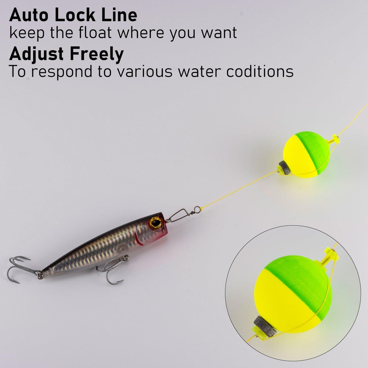 Dr.Fish 10pcs Fishing Weighted Bobbers Egg Floats 1/6-3/8oz - Dr.Fish Tackles