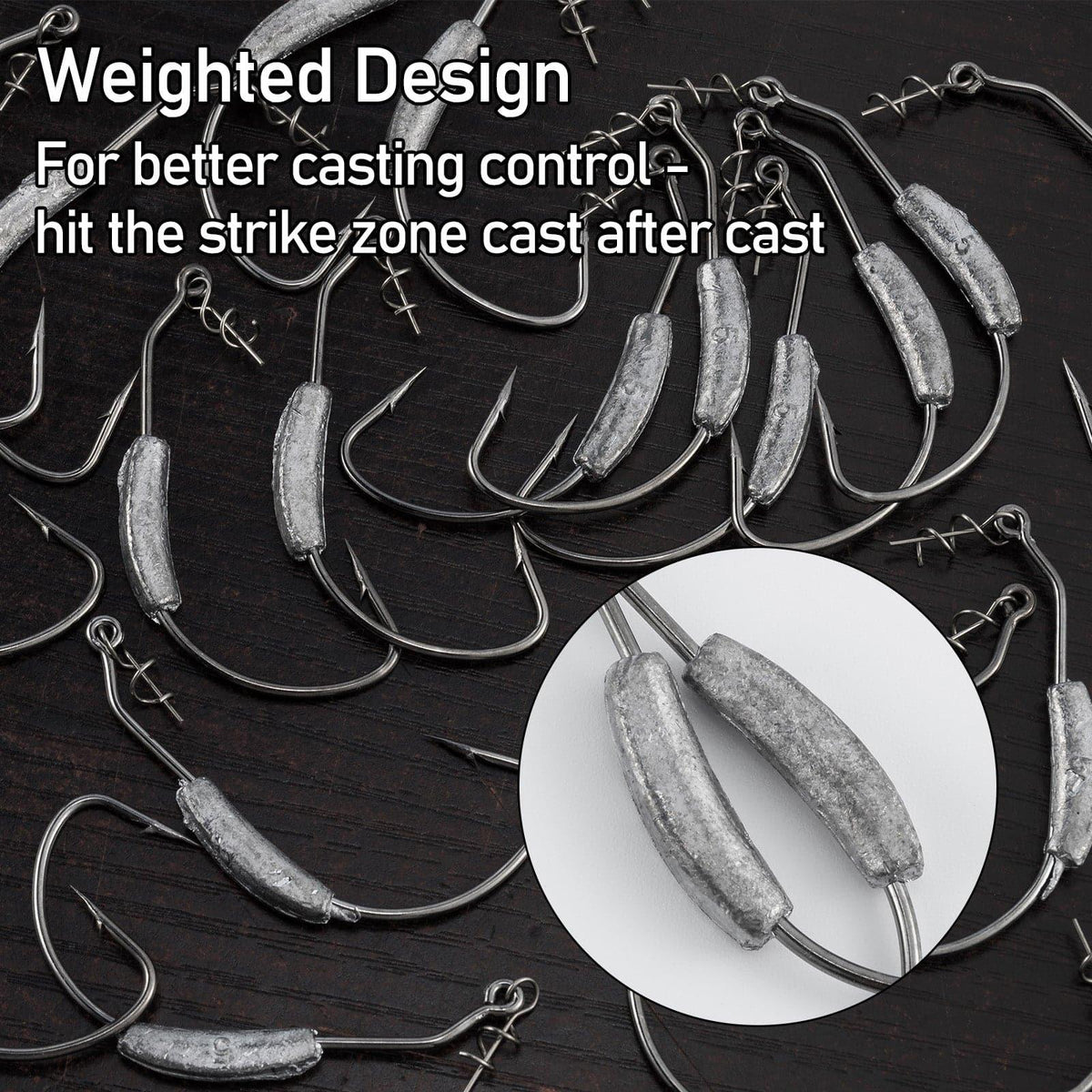 Dr.Fish 20pcs Weighted Swimbait Hook 1/6-1/4oz - Dr.Fish Tackles