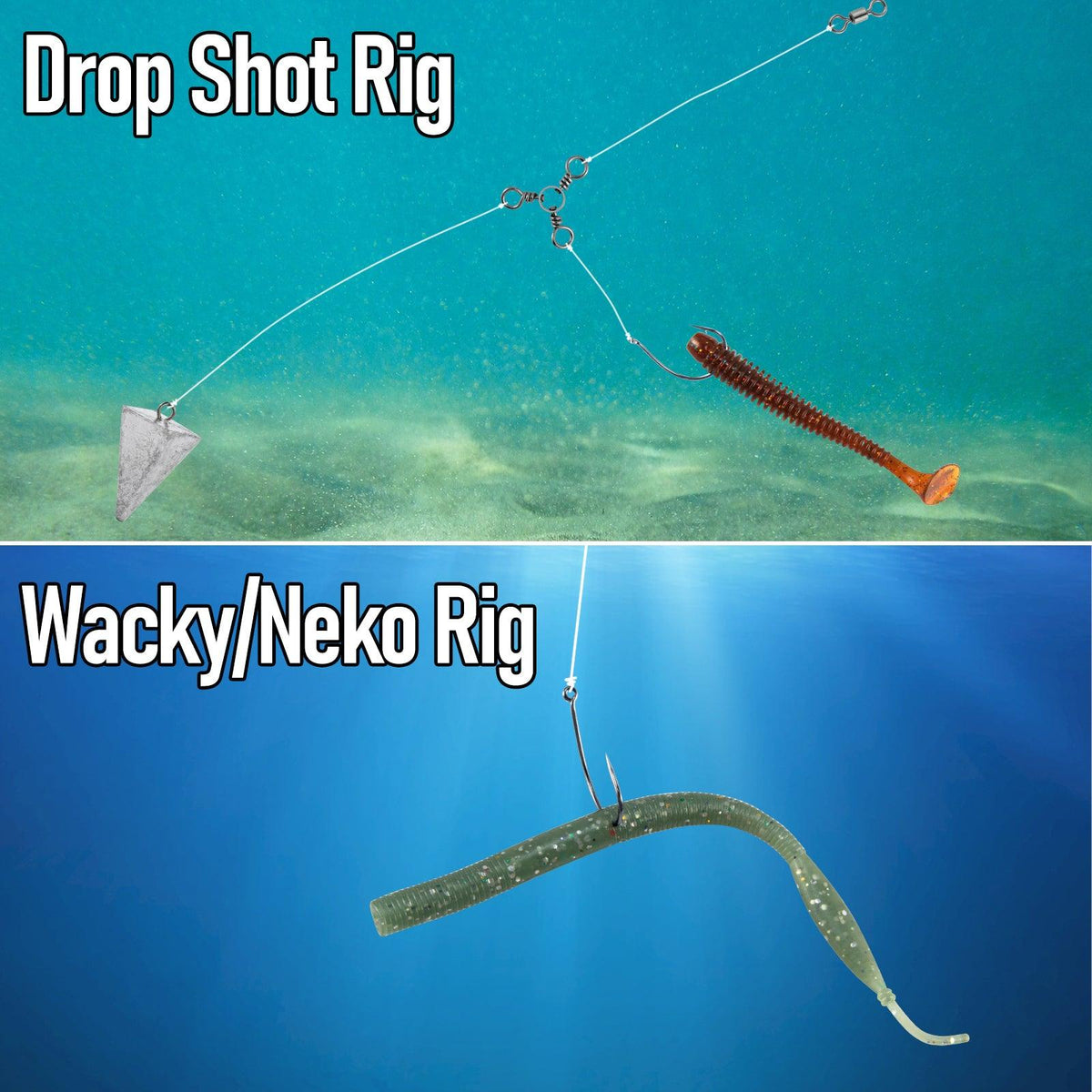 Dr.Fish 100pcs High Carbon Steel Drop Shot Hook #1-#3/0 - Dr.Fish Tackles