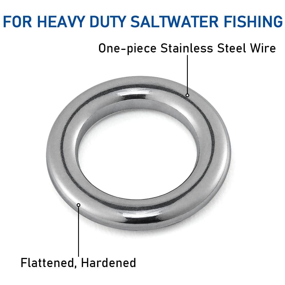 Dr.Fish100pcs Fishing Hook Lure Replacement Stainless Steel Rings - Dr.Fish Tackles