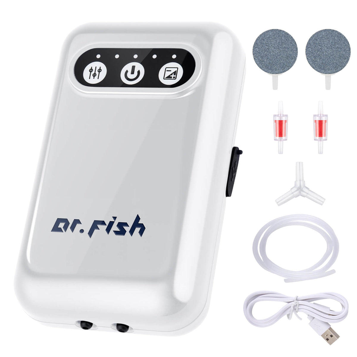 White Aquarium Air Pump 5200mAh