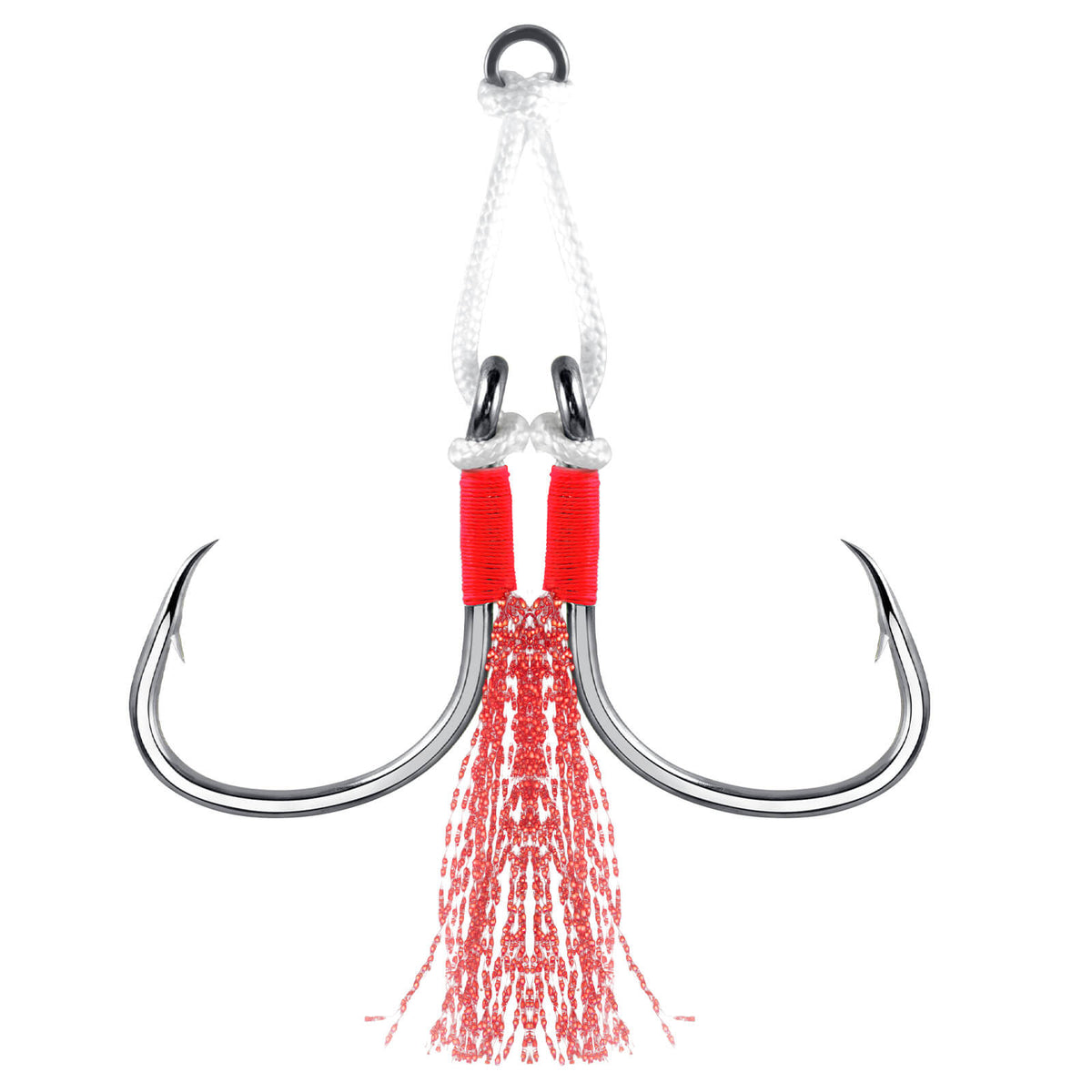 Dr.Fish 10pcs Fishing Assist Jig Hooks #1/0-#4/0