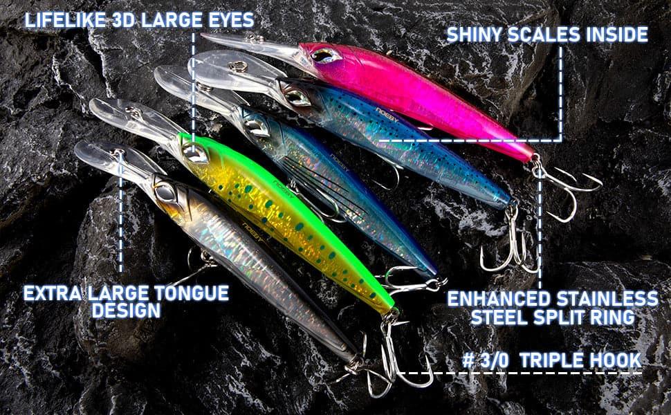 Dr.Fish Minnow Jerkbait Saltwater Lures 7.09" - Dr.Fish Tackles