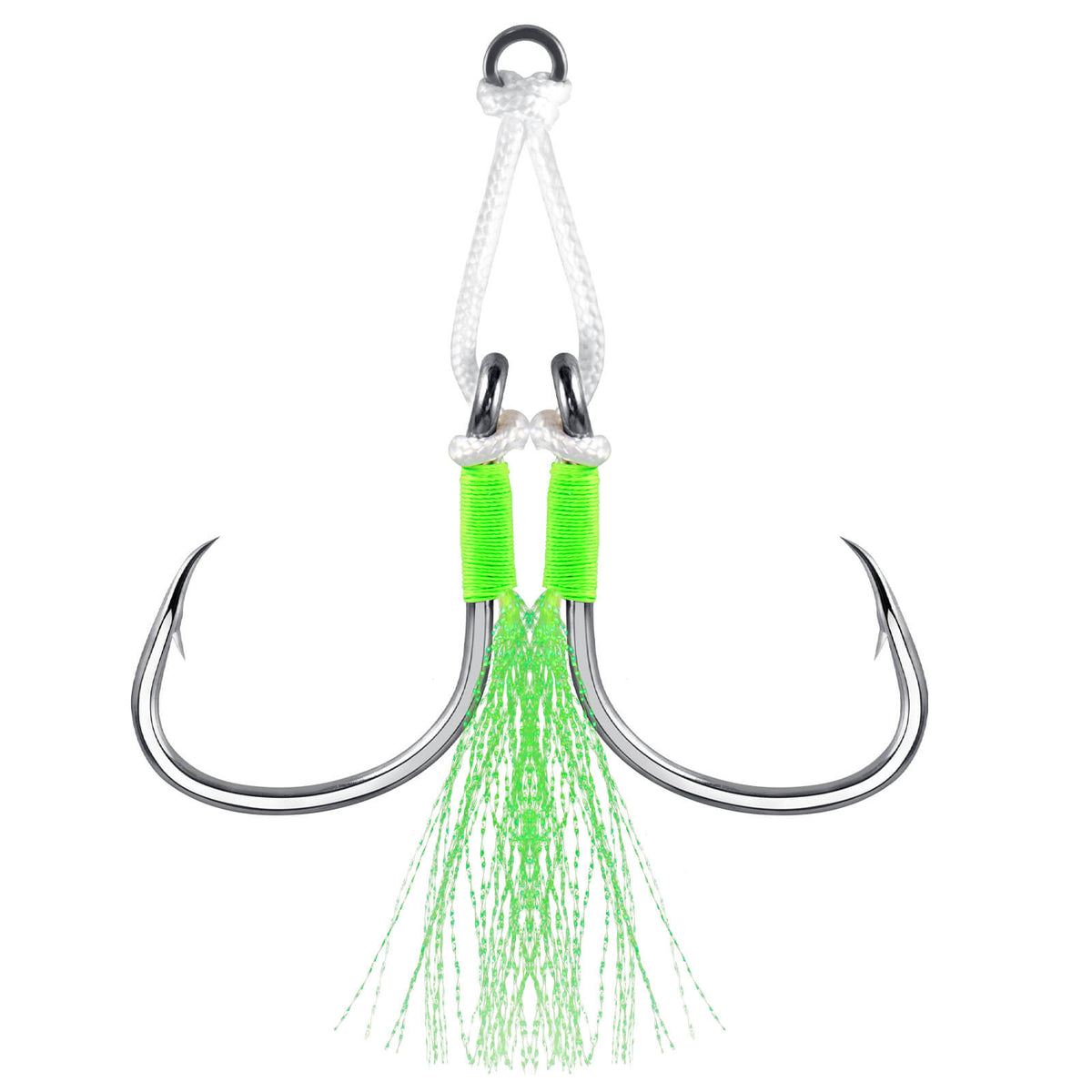Dr.Fish 10pcs Fishing Assist Jig Hooks #1/0-#4/0