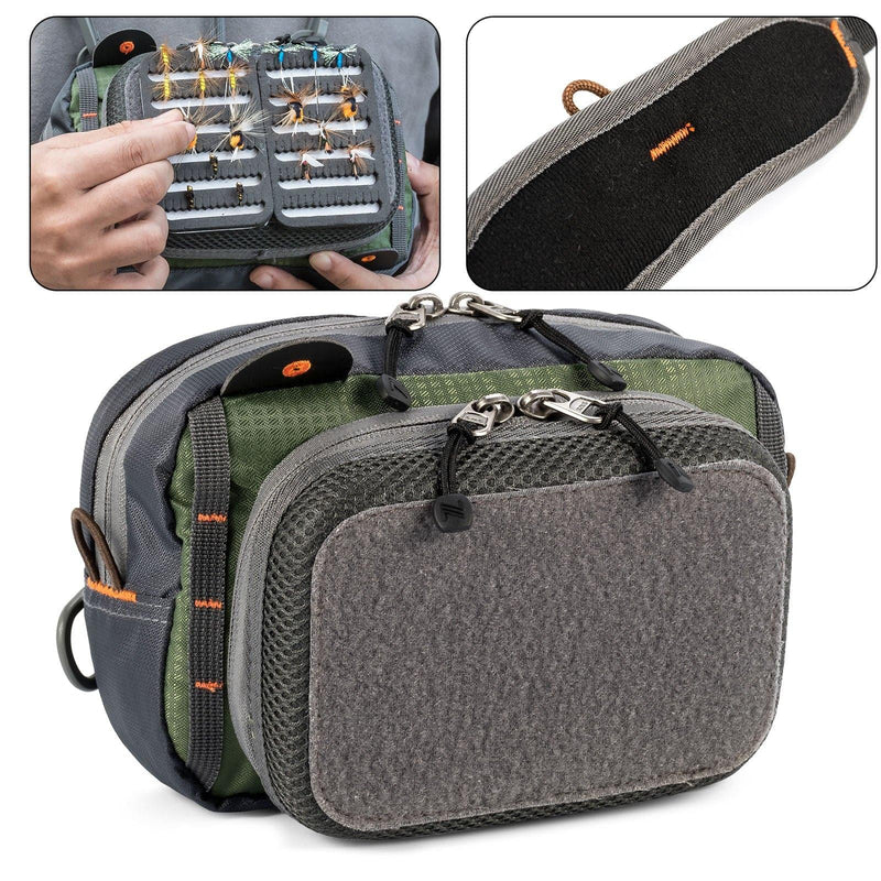 Dr.Fish Nylon Fly Fishing Chest Bag Pack - Dr.Fish Tackles