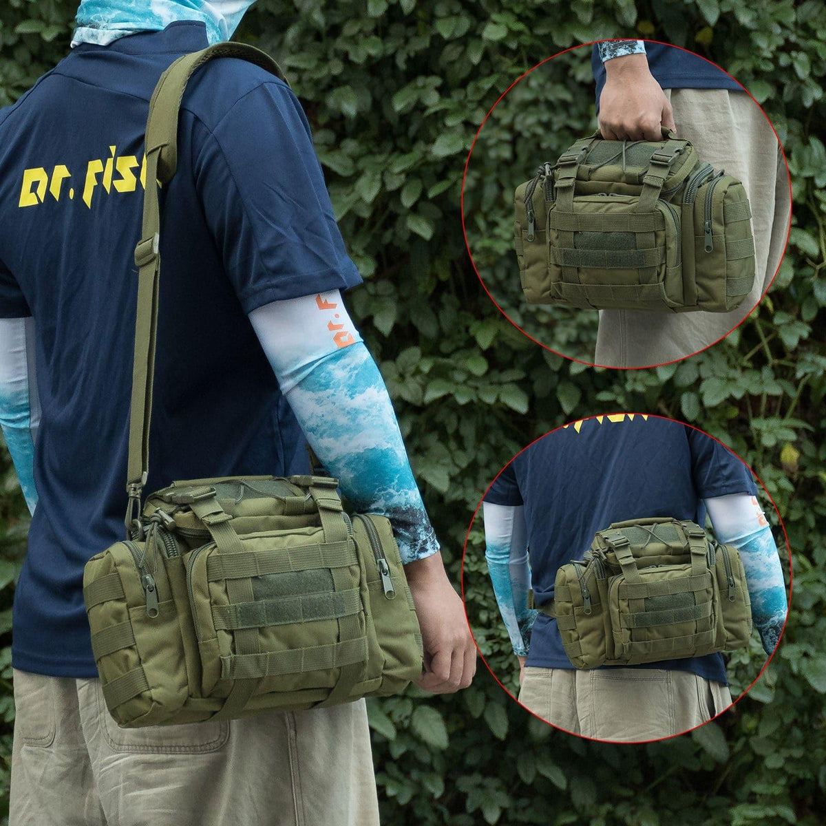 Dr.Fish Medium Fishing Tackle Bag 4 Colors - Dr.Fish Tackles