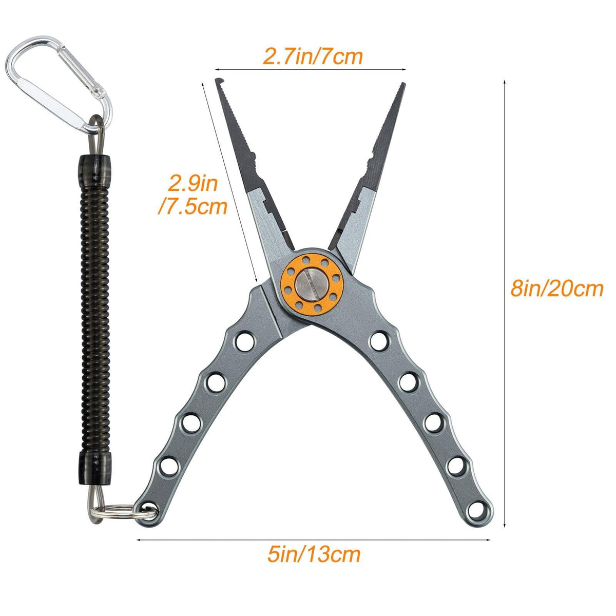 Dr.Fish Aluminum Fishing Plier 8in - Dr.Fish Tackles