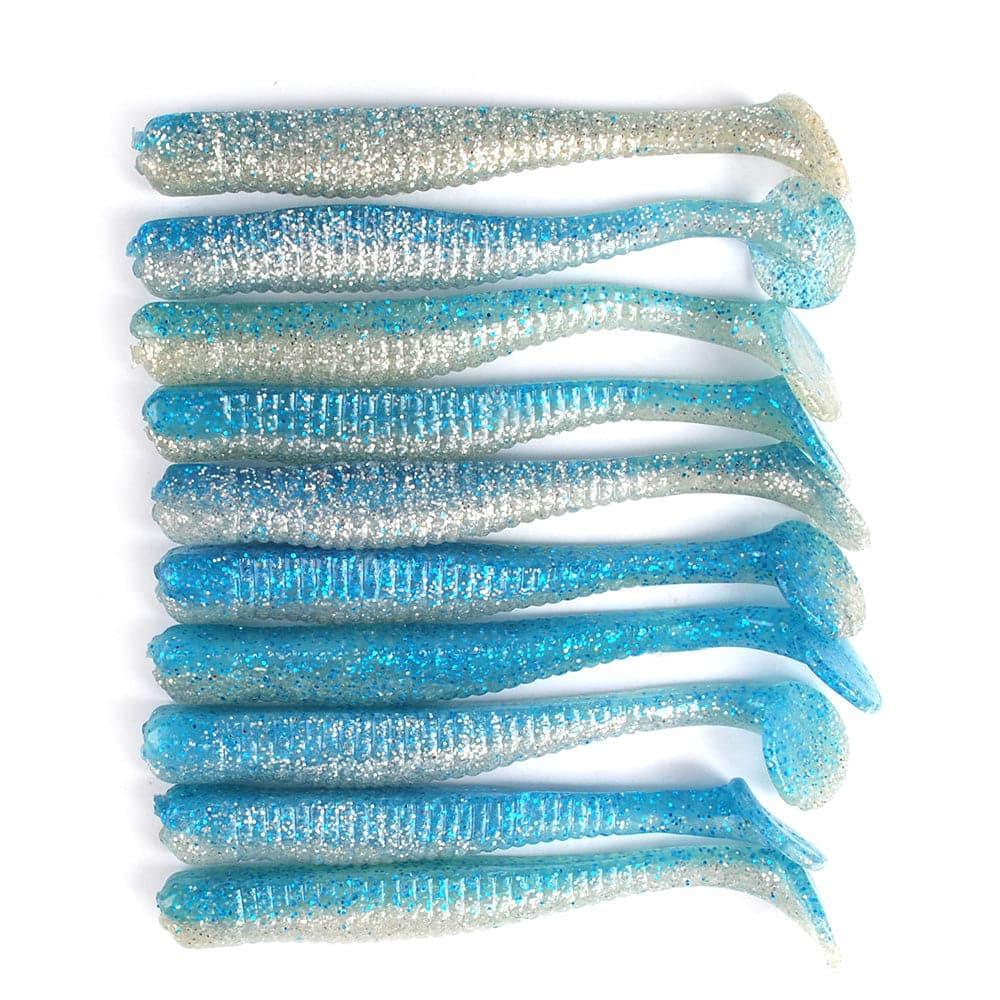 Dr.Fish 10pcs Paddle Tail Soft Baits 3'' - Dr.Fish Tackles