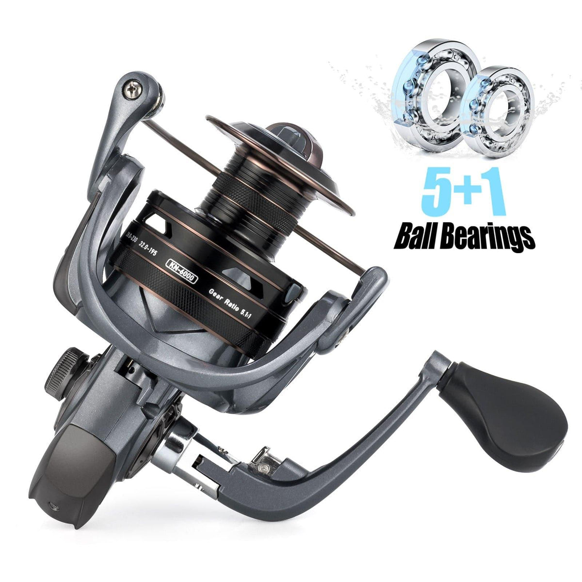 KNIGHT Spinning Reel 1000-6000 5.1:1 High Speed - Dr.Fish Tackles