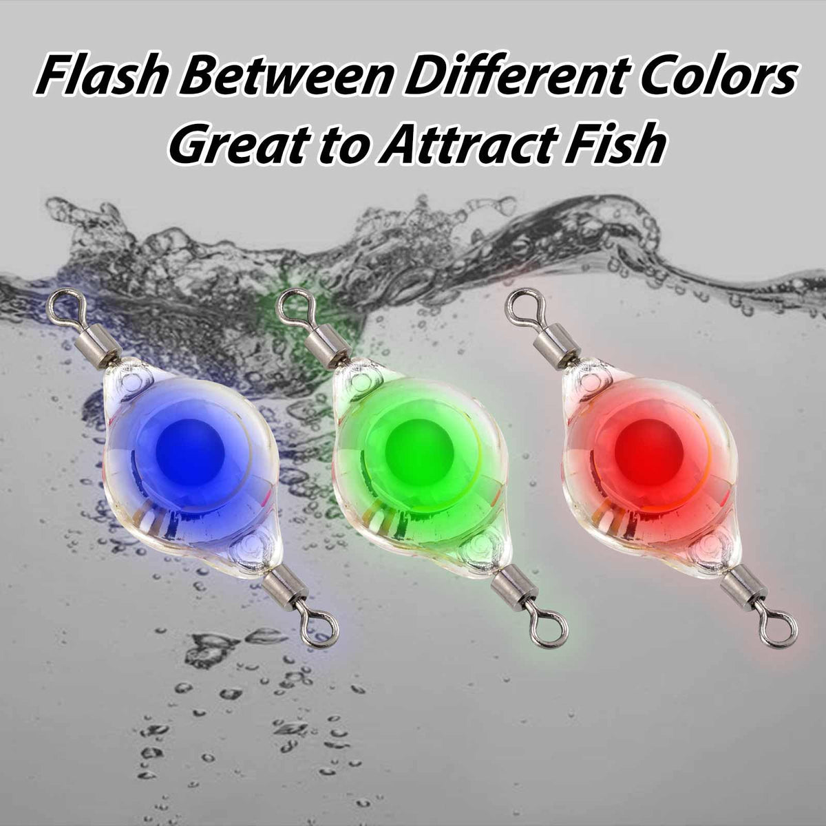 Dr.Fish 5pcs Round LED Fishing Lures Two Swivels - Dr.Fish Tackles