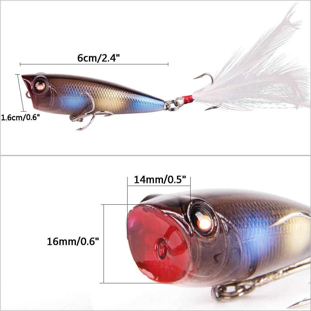 Dr.Fish Surface Popper Lure 2.5'' 0.3oz - Dr.Fish Tackles