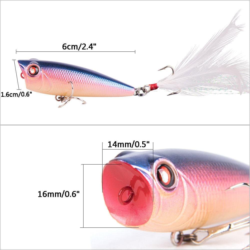 Dr.Fish Surface Popper Lure 2.5'' 0.3oz - Dr.Fish Tackles