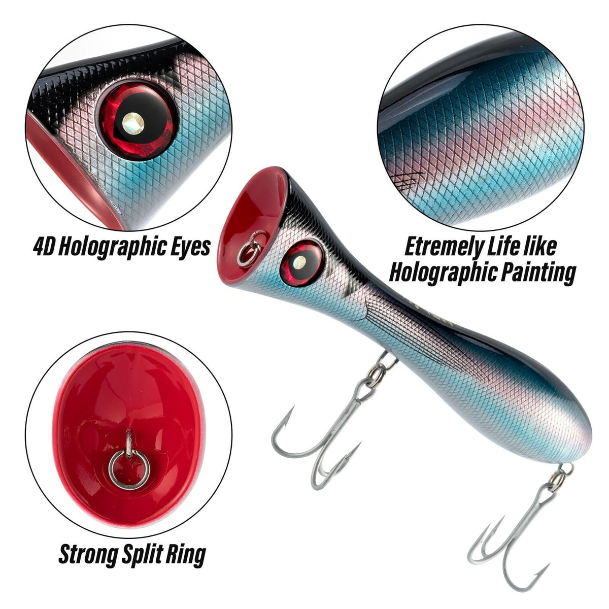 Dr.Fish 1pcs Saltwater GT Popper 8in - Dr.Fish Tackles