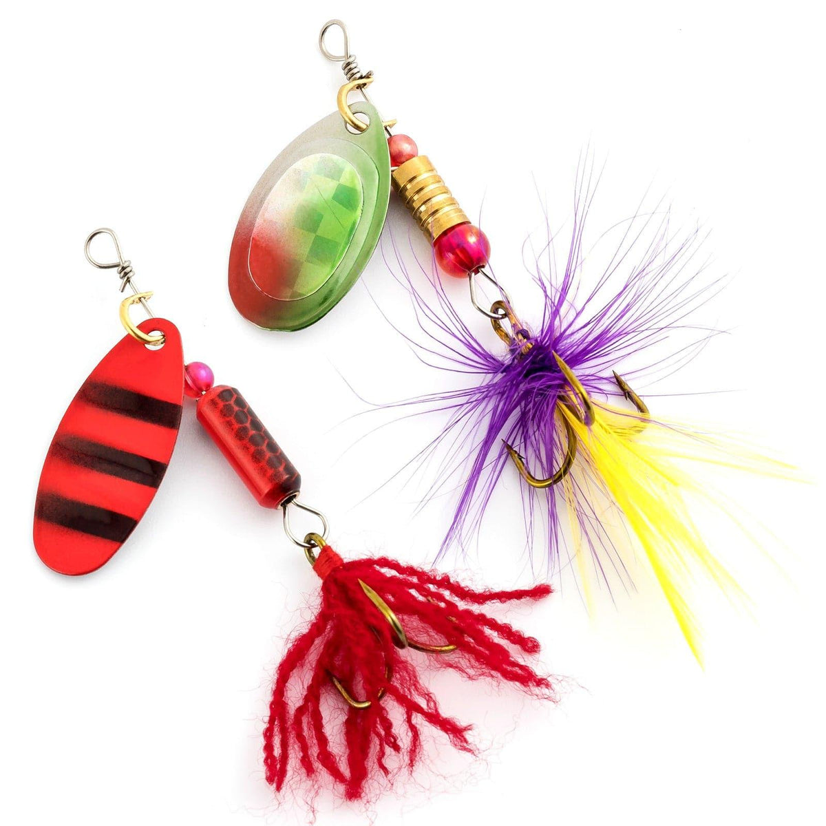 Dr.Fish 12pcs Inline Spinner Lures Kit - N2 - Dr.Fish Tackles