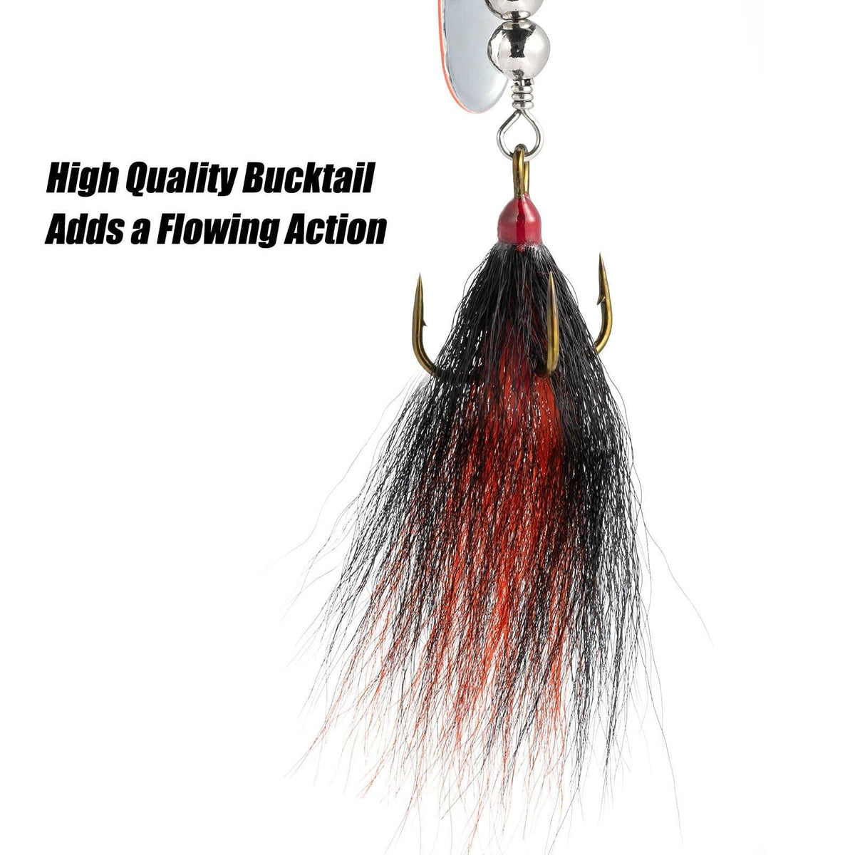 Dr.Fish 3pcs Musky Bucktail Spinner Lures - Dr.Fish Tackles