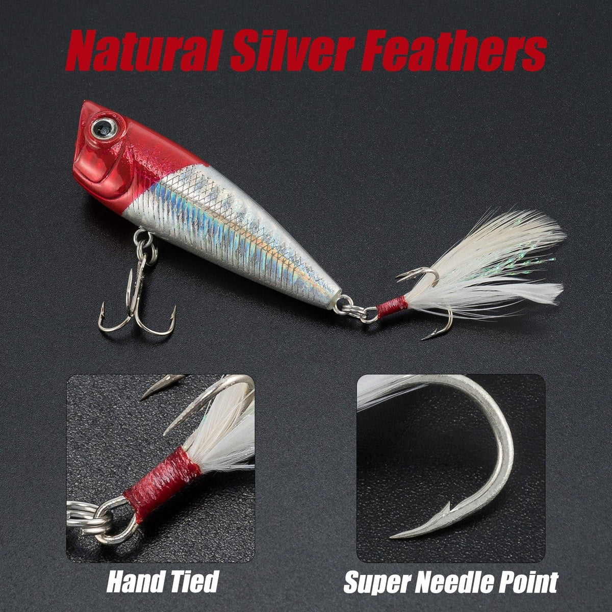 Dr.FisH 5pcs Topwater Popper Lures Kit - Dr.Fish Tackles